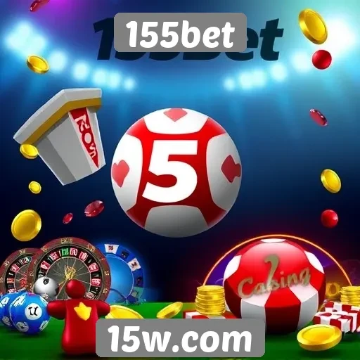 Variedade de jogos disponíveis na plataforma 155bet